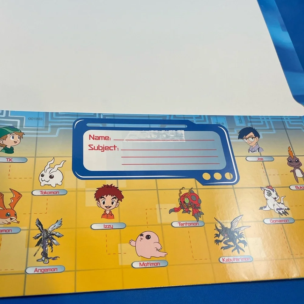 VTG Y2K Digimon 3-hole pocket folders - set of 2